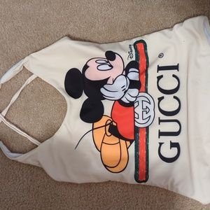 Gucci × Mickey Mouse Disney Bathing Swimsuit Size Medium